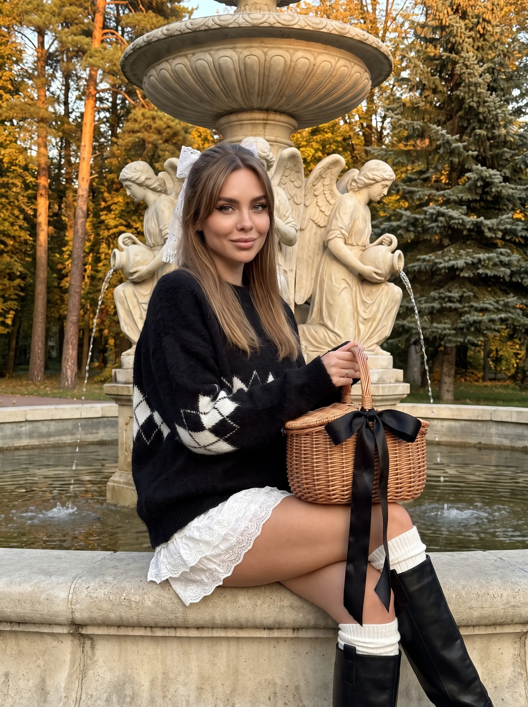 Осень у фонтана